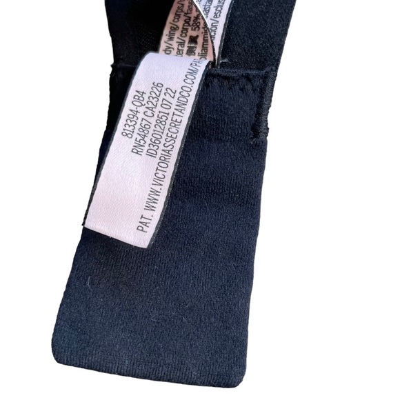 Victoria’s Secret Lightly Lined Demi No Wire Adjustable Bra (Large) Black - Picture 5 of 7